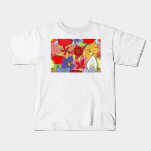 Unique Floral Pattern Kids T-Shirt